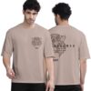 BULLMER Black Trendy Front and Back Printed