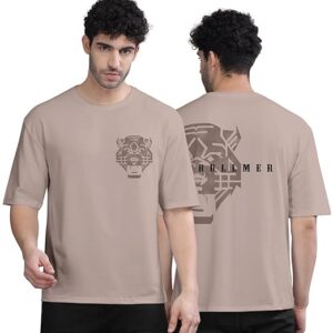 BULLMER Black Trendy Front and Back Printed