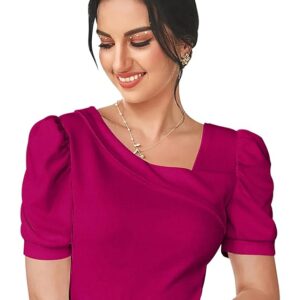 Dream Beauty Fashion Women's Asymmetric Neck Puff